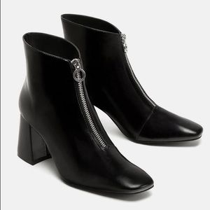 Size 40/9-9.5 black Zara boots for $20!